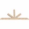 Ekena Millwork Saratoga Smooth Timber Gable Bracket, Douglas Fir, 96"W x 48"H x 3 1/2"D x 5 1/2"F, 12/12 Pitch GBW096X48X0406SAR00SDF - alternate 4